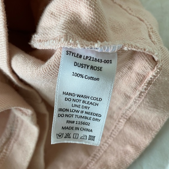 Nordstrom Pink Button Up Short Sleeve Romper S - Picture 5 of 6